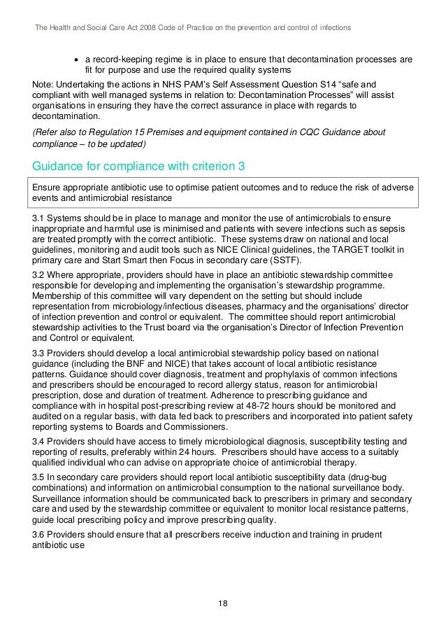 The Health and Social Care Act 2008