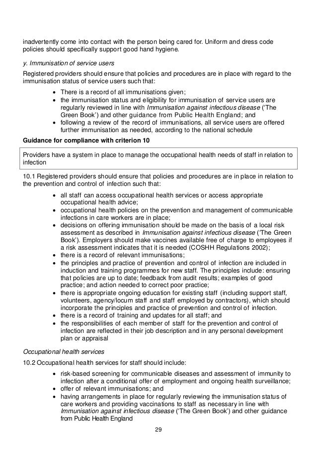 The Health and Social Care Act 2008