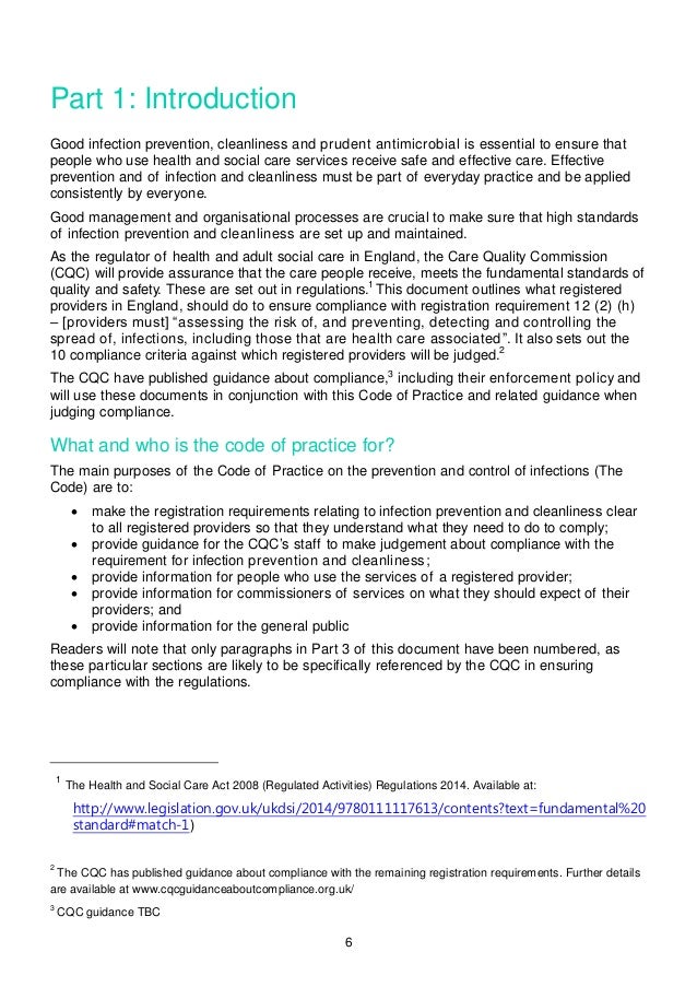 The Health and Social Care Act 2008