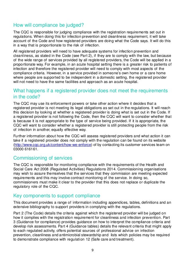 The Health and Social Care Act 2008