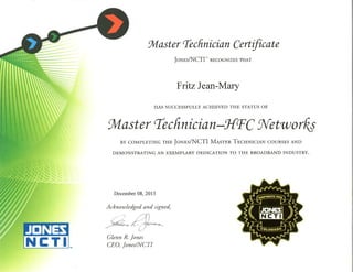 Master Technician HFC Networks