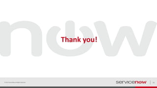Thank you!
© 2015 ServiceNow All Rights Reserved 15
 
