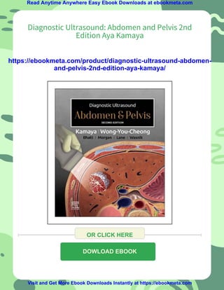 Diagnostic Ultrasound: Abdomen and Pelvis 2nd Edition Aya Kamaya | PDF