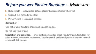 Comprehensive Guide to Plaster Techniques in Orthopaedics: Materials ...
