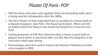 Pop Inner Plaster Comprehensive Guide to Plaster Techniques in Orthopaedics: Materials ...