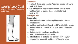 Leg Cast Application Comprehensive Guide to Plaster Techniques in Orthopaedics: Materials ...