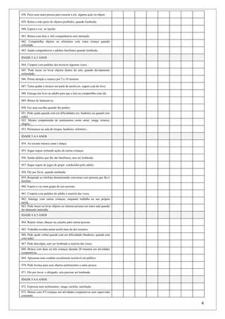 Portage Checklist.pdf Escala Portage-1 | PDF