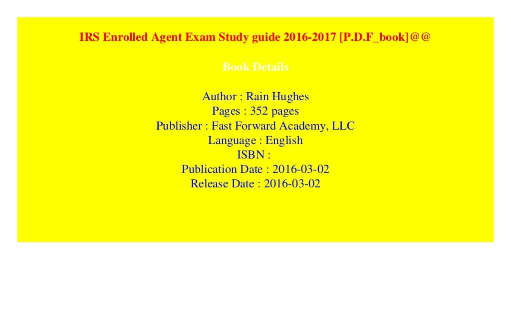 IRS Enrolled Agent Exam Study guide 20162017 [P.D.F_book]