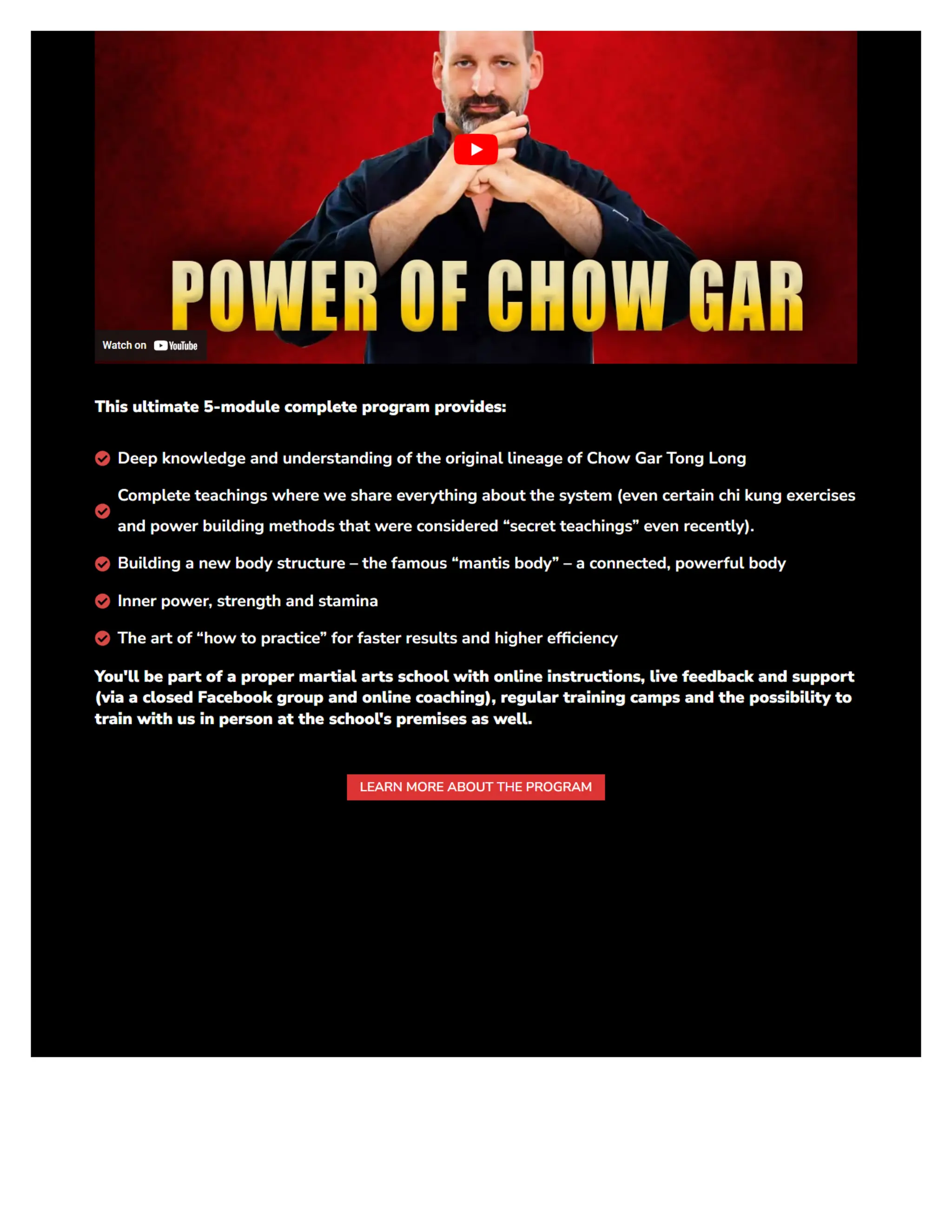 Chow Gar Training Program | Master Martial Arts with MyChowGar | PDF ...