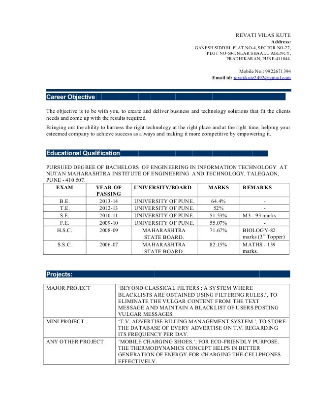 revati resume