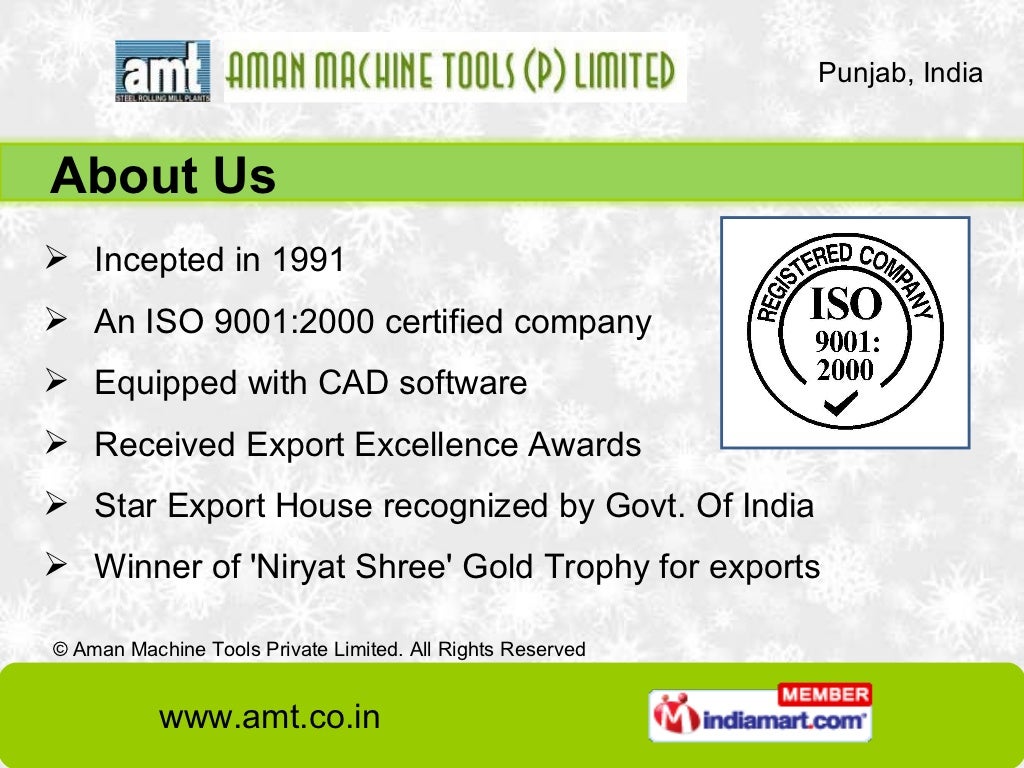 Aman Machine Tools Private Limited Punjab India