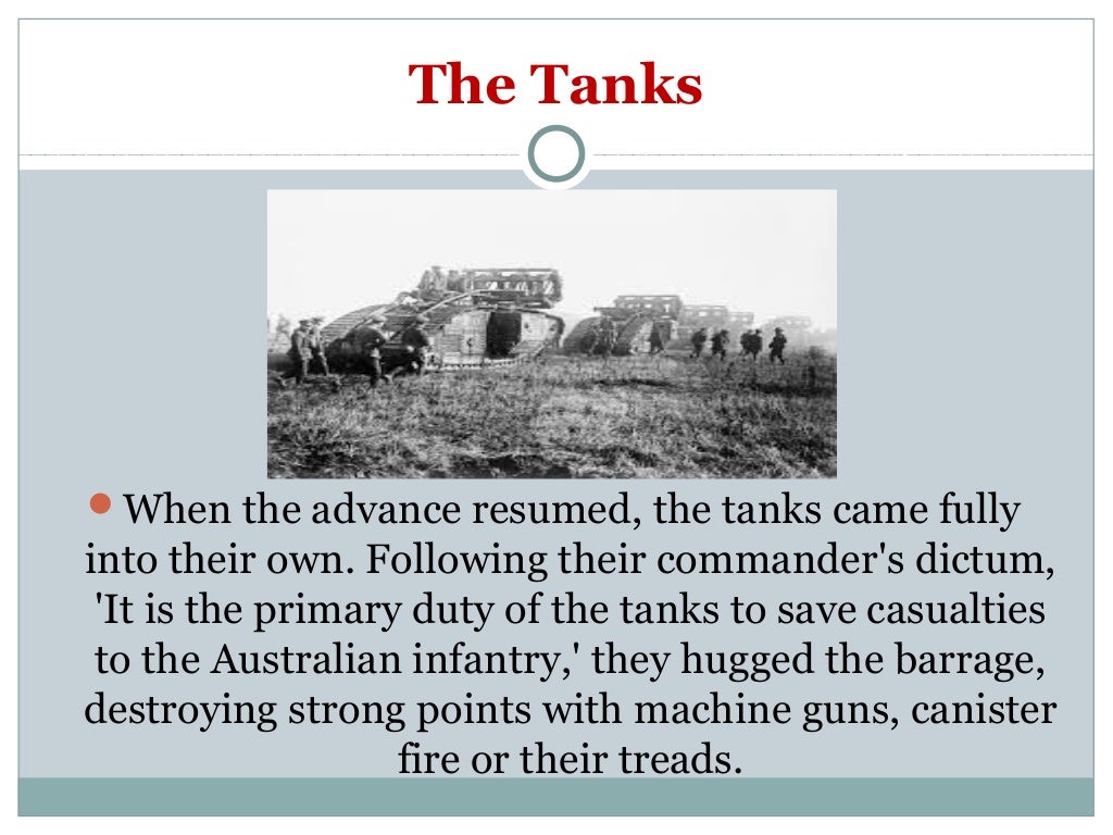 The Battle of Hamel 4th July 1918 Nov 14