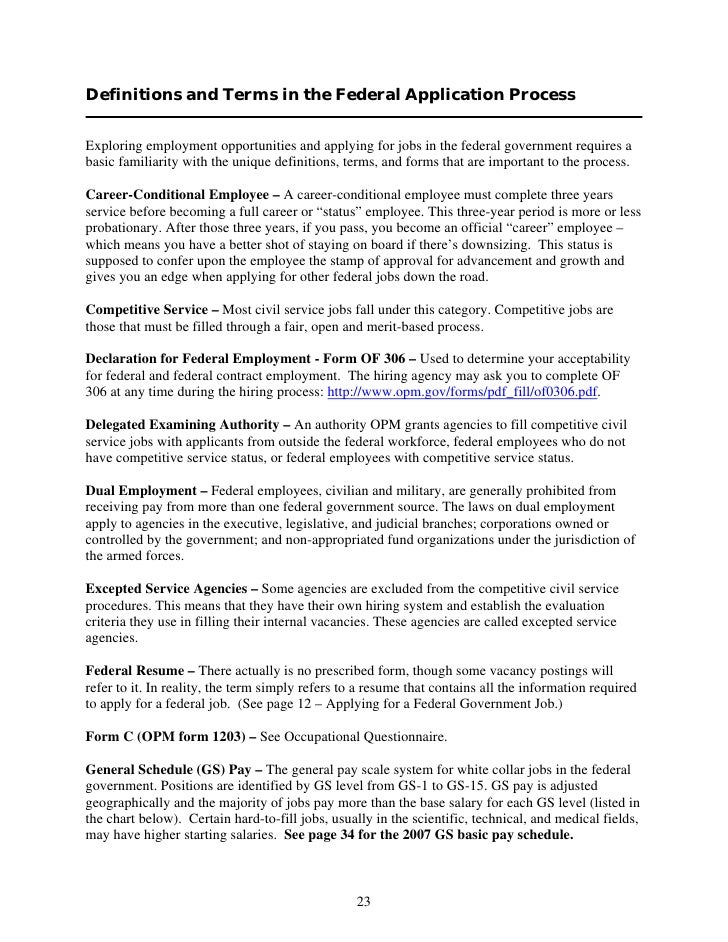 how to do a federal resumes