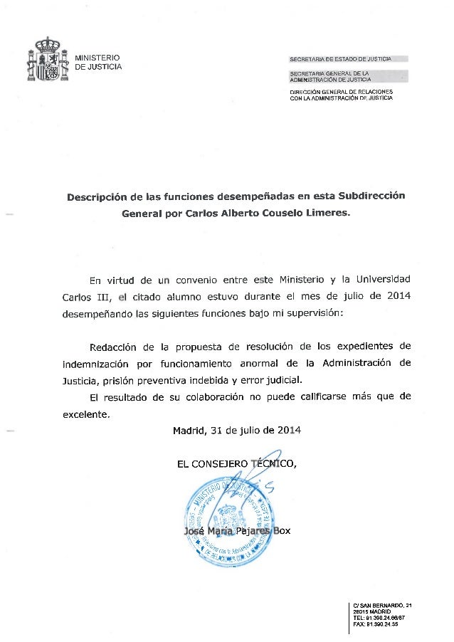 recommendation letter minister of justice minister recommendation letter