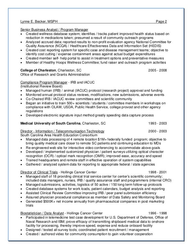 becker lynne resume resume objective for quality assurance analyst