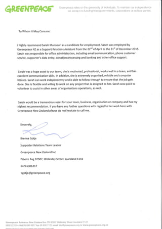GPNZ recommendation letter