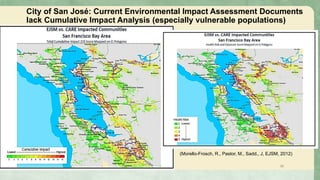 (Morello-Frosch, R., Pastor, M., Sadd., J, EJSM, 2012)
City of San José: Current Environmental Impact Assessment Documents...
