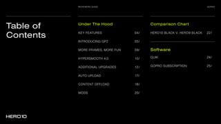 Gopro Table GoPro hero 10 intro and features for use | PDF