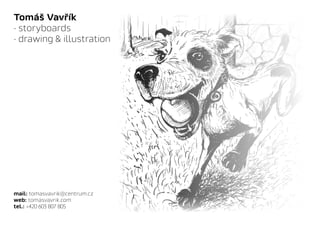 Tomáš Vavřík
- storyboards
- drawing & illustration
mail: tomasvavrik@centrum.cz
web: tomasvavrik.com
tel.: +420 603 807 805
 