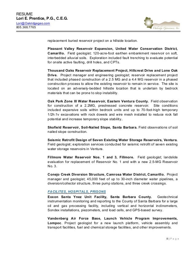 District conservationist resume