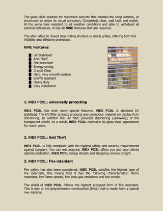 Window Shutters Pdf PC Rolling Shutter Specification | PDF