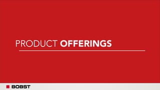 PRODUCT OFFERINGS
 