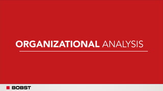 ORGANIZATIONAL ANALYSIS
 