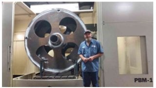 85” Diameter Drum Core | TCR Houston Machine Shop