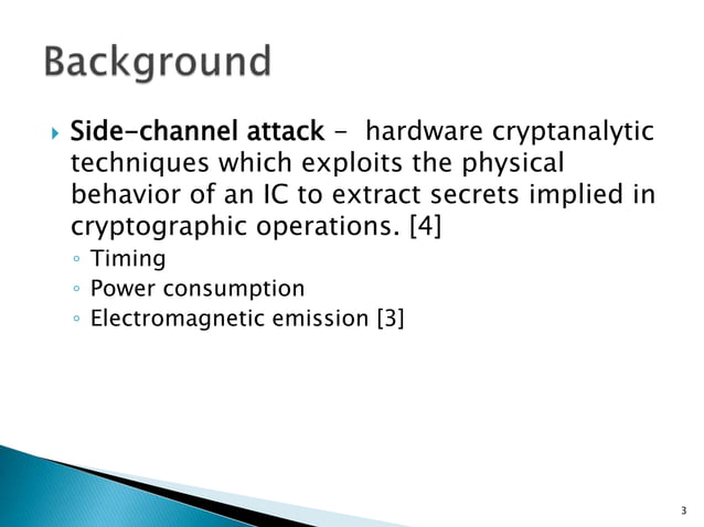Power Analysis Attacks Ppt