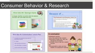 Consumer Behavior & Research
 