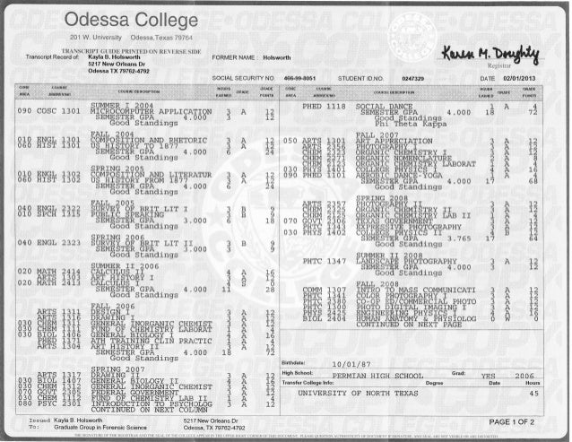 odessa college transcript 2015 highlighted what do colleges look for