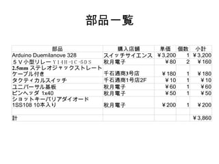 前回まで Arduino  のi/o を触ってみた LED 光らせたりボタン入力検知したり 