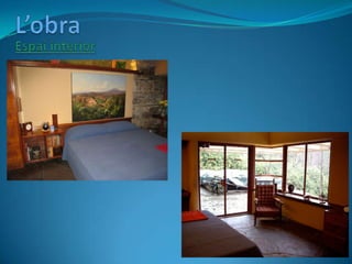 L’obra<br />Espai interior<br /><ul><li>Cada planta té una disposició totalment lliure, sense cap estructura reguladora d’...