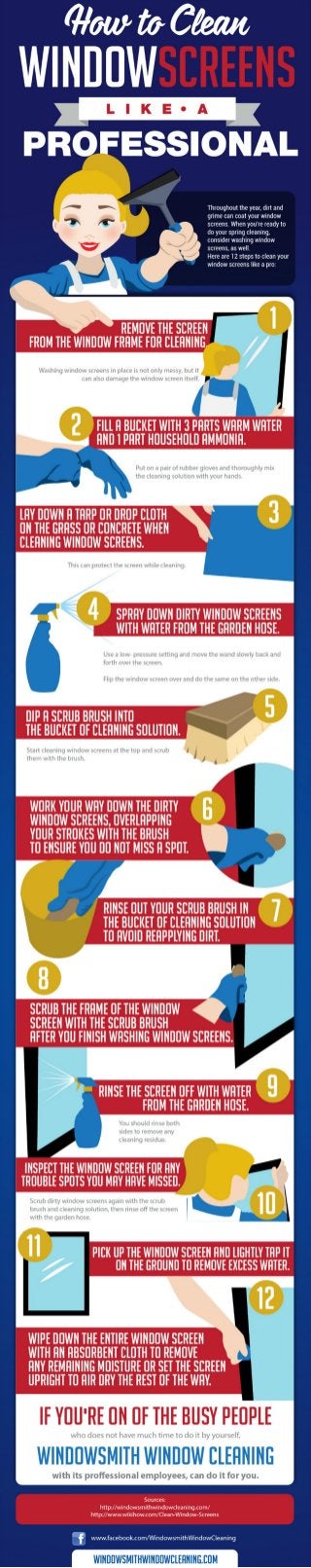 2 Step To Clean Your Window Screens