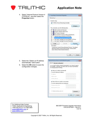 860 dspi firmware_upgrade_instructions_app_note | PDF