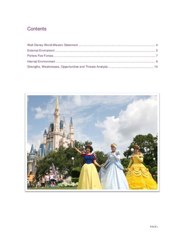 Walt disney mission statement