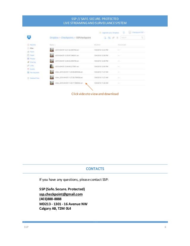Capstone Project-SSP User manual