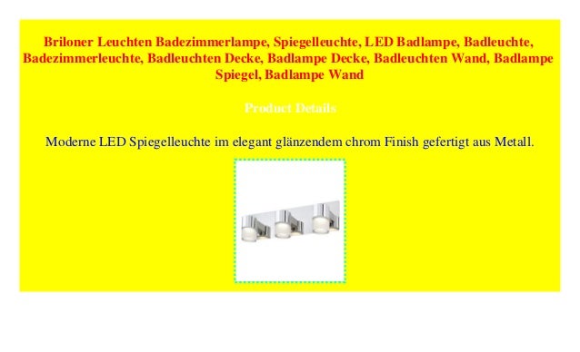 Briloner Leuchten Badezimmerlampe Spiegelleuchte Led Badlampe Bad