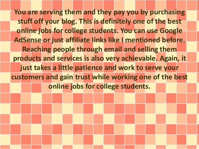 jobs for college students online