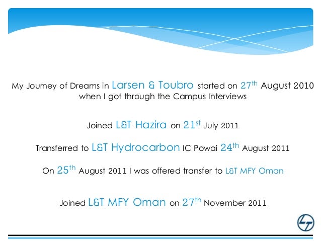 A Year With Larsen Toubro