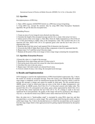HYBRID CRYPTOSYSTEM WITH DNA BASED KEY FOR WIRELESS SENSOR NETWORKS | PDF