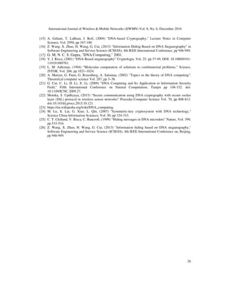 HYBRID CRYPTOSYSTEM WITH DNA BASED KEY FOR WIRELESS SENSOR NETWORKS | PDF
