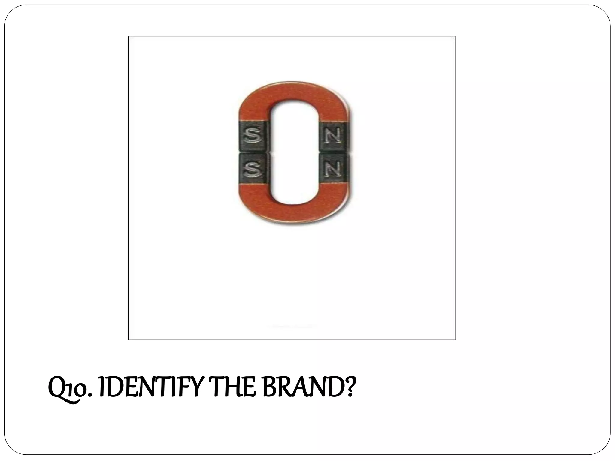 Q10. IDENTIFY THE BRAND?
 