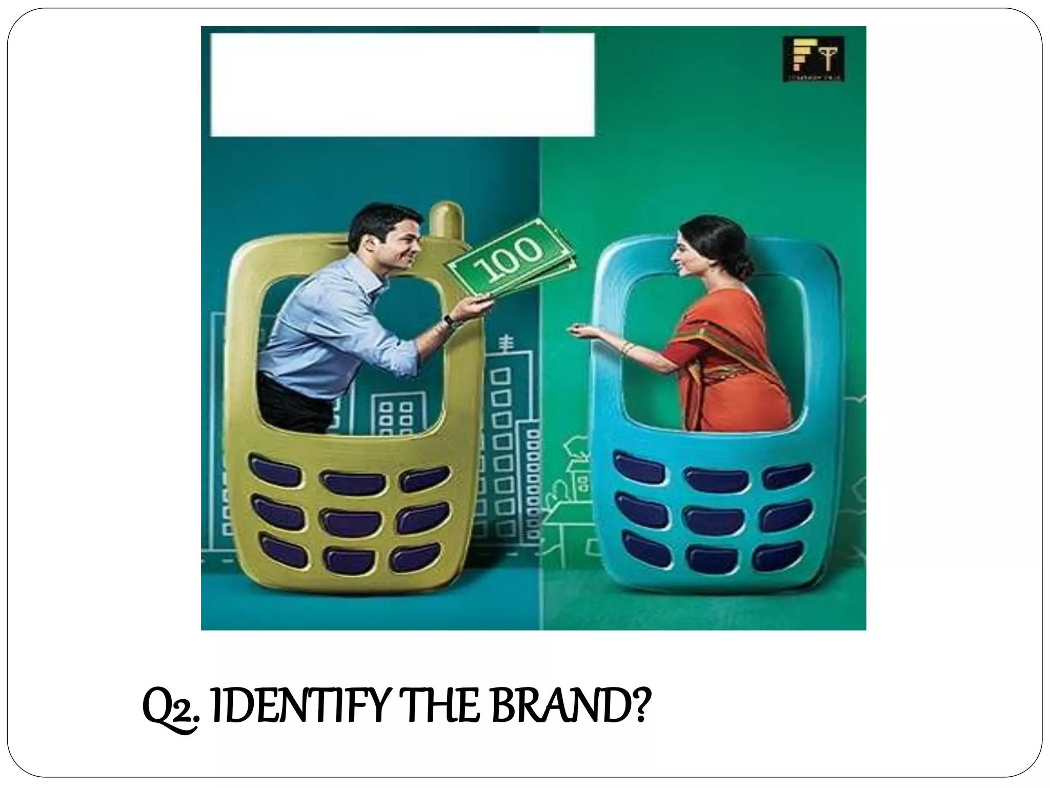 Q2. IDENTIFY THE BRAND?
 