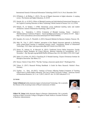 TRADITIONAL VERSUS BLENDED LEARNING METHOD: A COMPARATIVE STUDY ON ITS ...