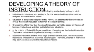 THEORIES OF INSTRUCTION & INSTRUCTIONAL MEDIA | PPTX