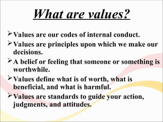 Understanding Values and Ethics: Guiding Principles for Behavior and ...