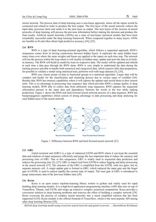 Hybrid deep learning model using recurrent neural network and gated ...