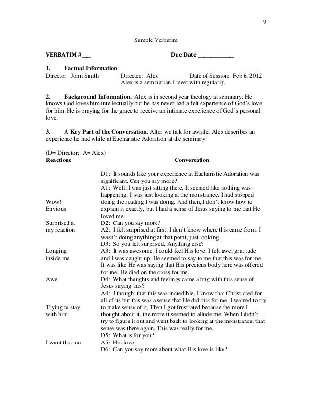 CS 780 Spiritual Direction Practicum I