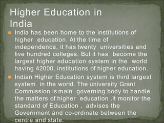 HIGHER EDUCATION IN DEVELOPING COUNTRIES-8625 | PPTX